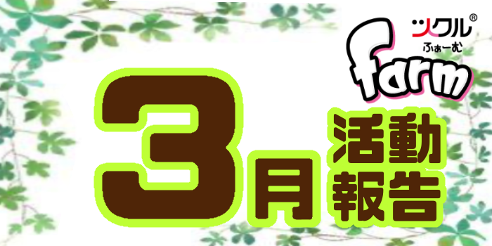 3月⭐️farm  活動報告