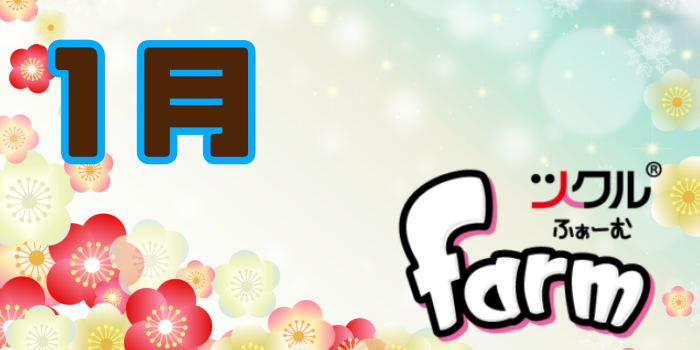 1月⭐️ツクルfarm 活動報告