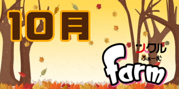 10月⭐️ツクルfarm活動報告