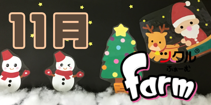 11月⭐️ツクルfarm活動報告