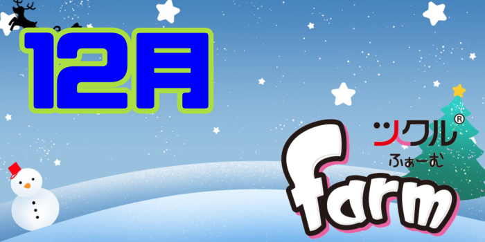 12月⭐️ツクルfarm活動報告